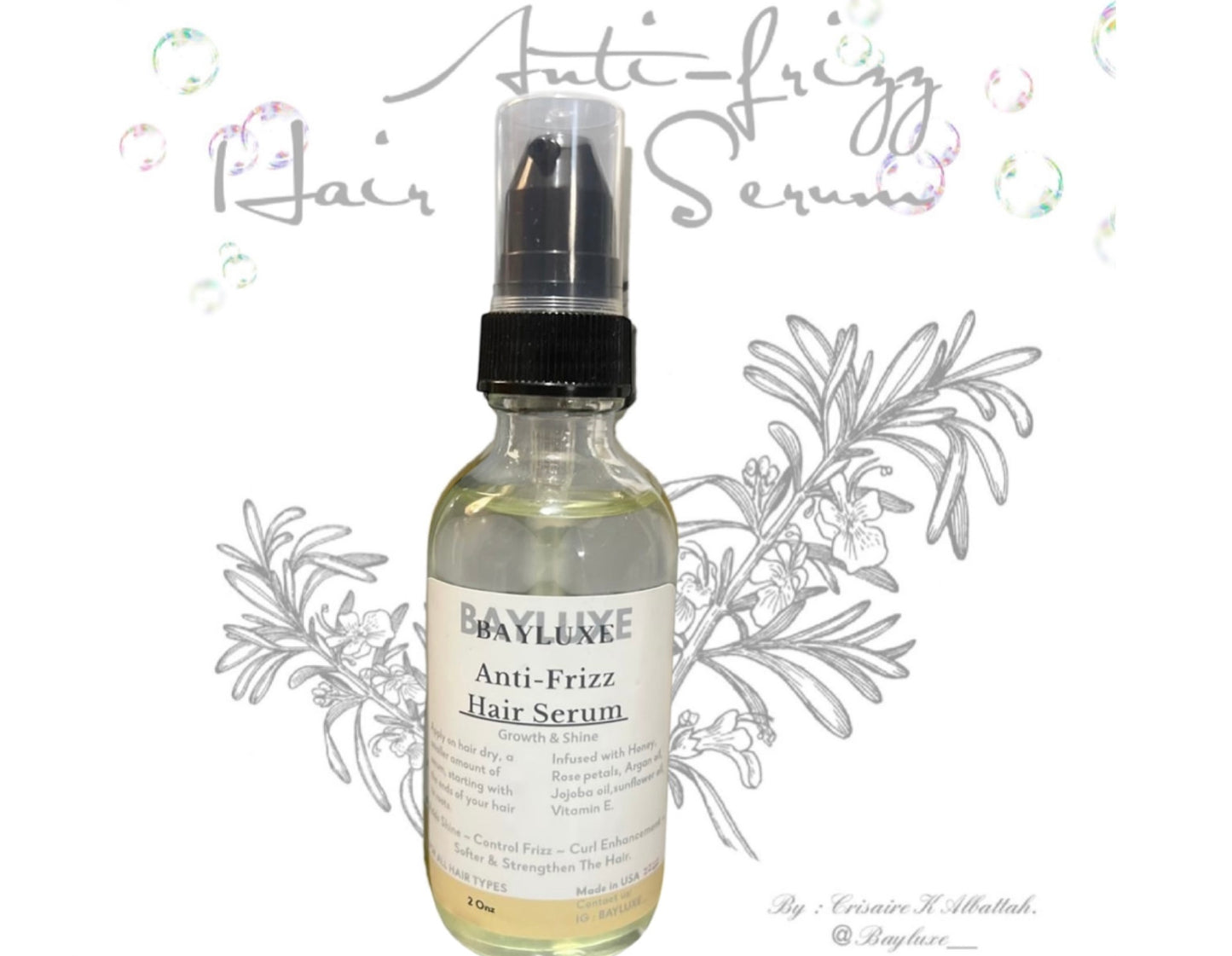 Anti-Frizz Hair Serum 2onz