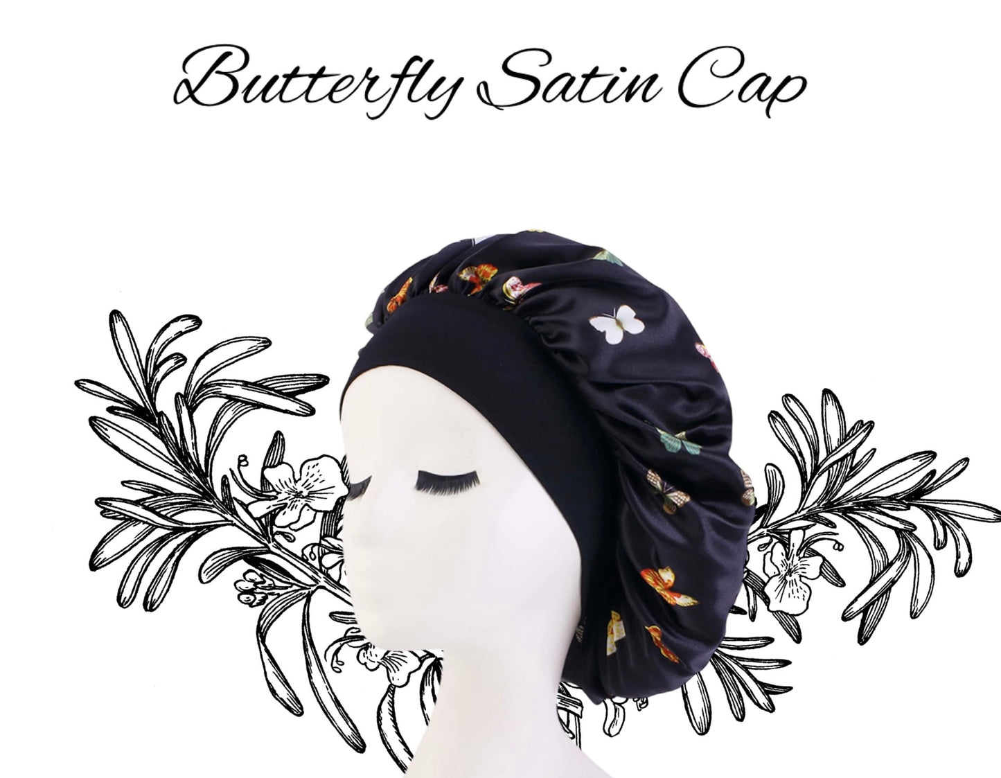 Butterfly Satin Head Bunnet