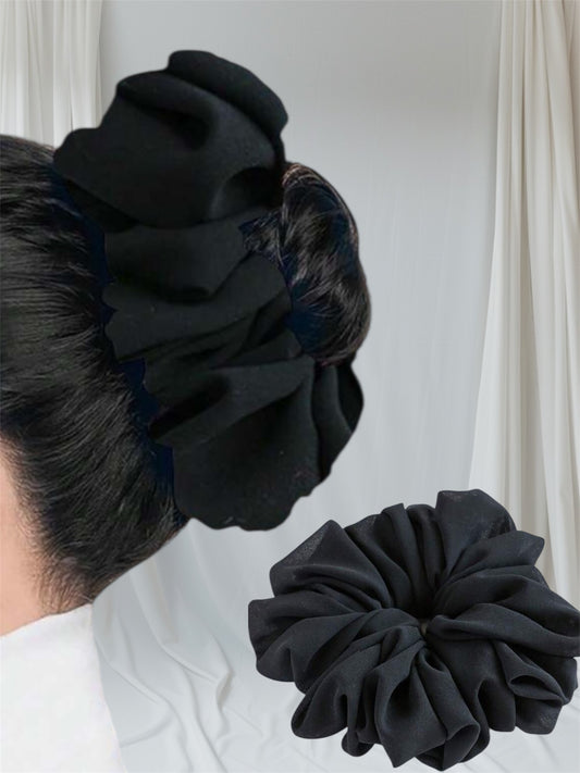 Scrunchie XL " Chiffon" Black