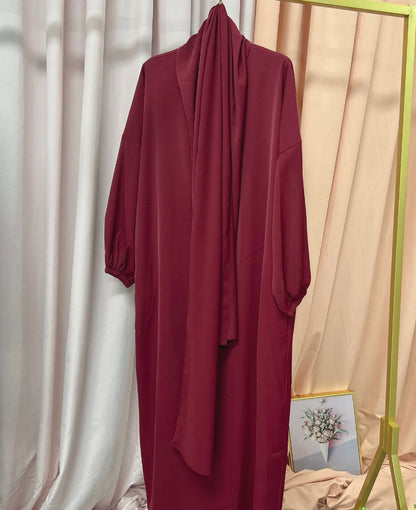 loose Abaya with attached hijab